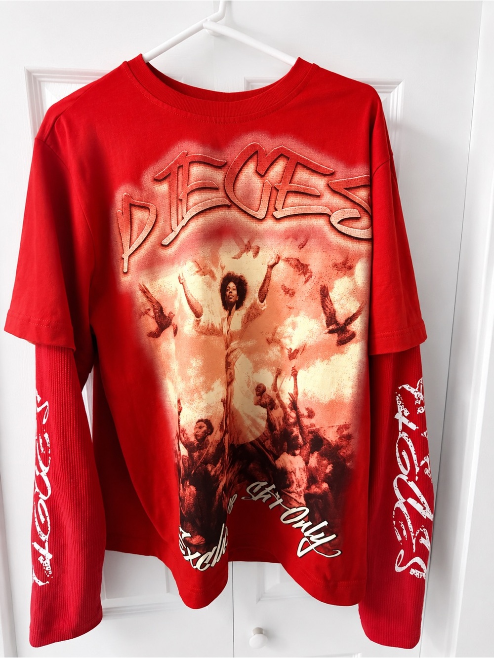 Patagonia Red Long Sleeve Graphic Tee